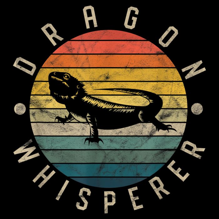 Bearded Dragon Whisperer Vintage Sunset Lizard Reptile Visor