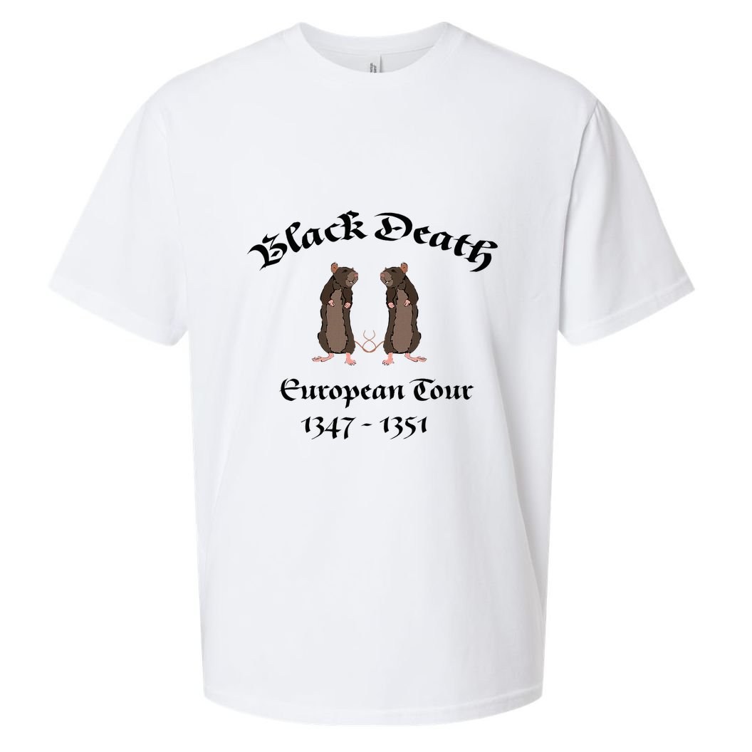 Black Death World Plague Funny History For Students Sueded Cloud Jersey T-Shirt