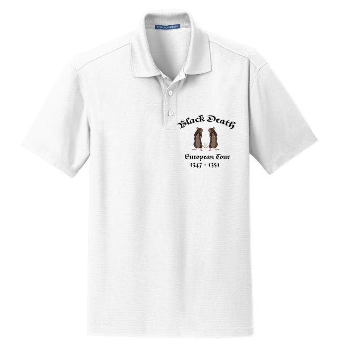 Black Death World Plague Funny History For Students Dry Zone Grid Polo