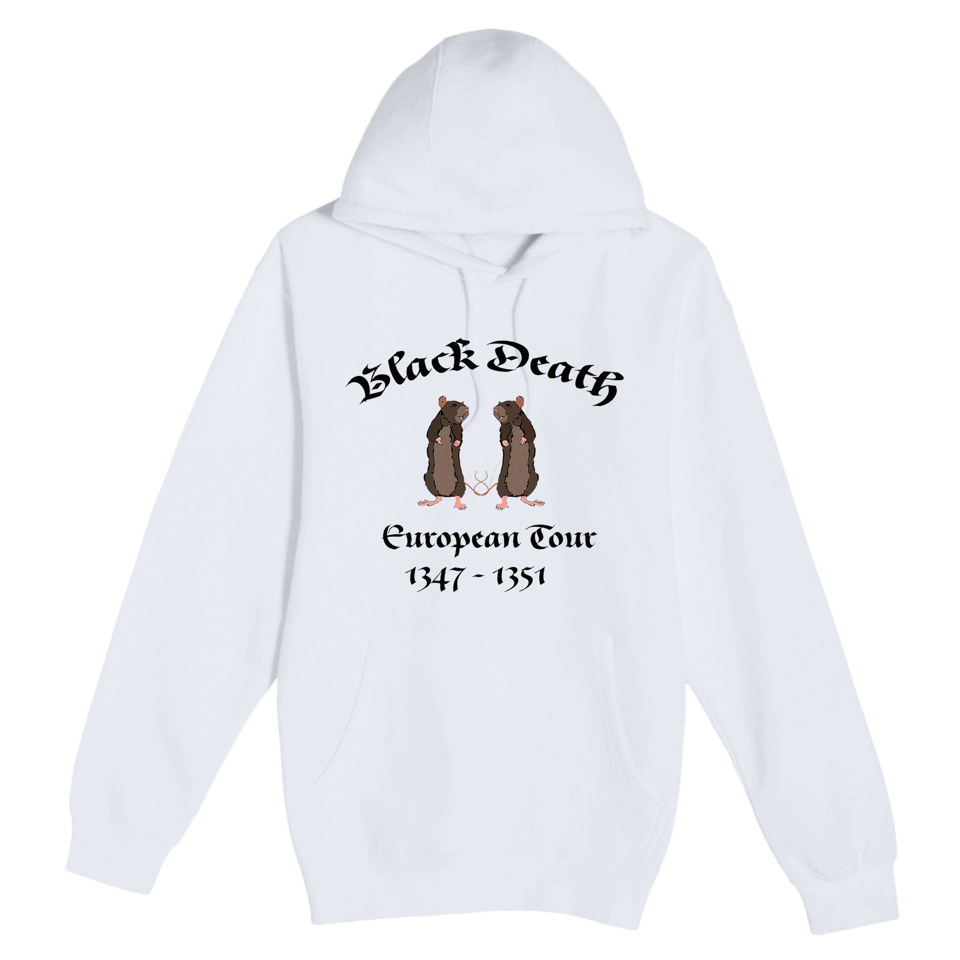 Black Death World Plague Funny History For Students Premium Pullover Hoodie