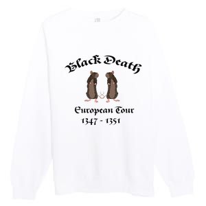 Black Death World Plague Funny History For Students Premium Crewneck Sweatshirt