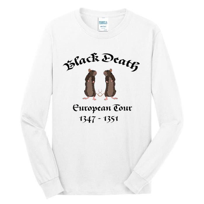 Black Death World Plague Funny History For Students Tall Long Sleeve T-Shirt