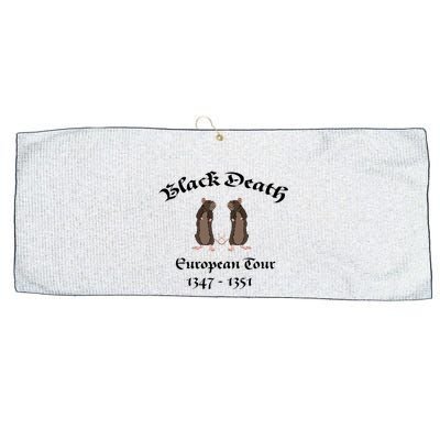 Black Death World Plague Funny History For Students Large Microfiber Waffle Golf Towel