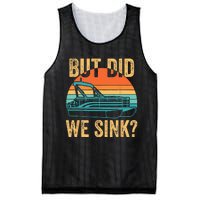 But Did We Sink Funny Pontoon Boat Captain Boating Mesh Reversible Basketball Jersey Tank