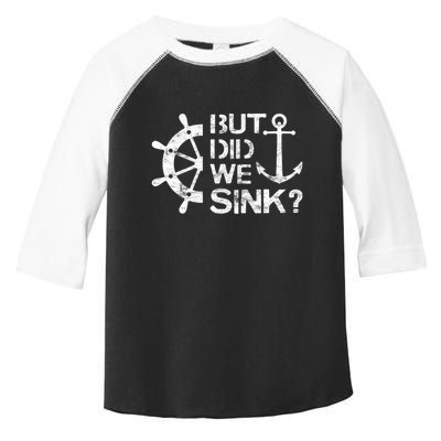 But Did We Sink Sailboat Sail Boating Captain Sailing Toddler Fine Jersey T-Shirt