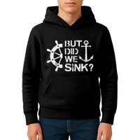 But Did We Sink Sailboat Sail Boating Captain Sailing Kids Hoodie