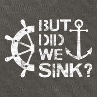 But Did We Sink Sailboat Sail Boating Captain Sailing Cotton Canvas Backpack