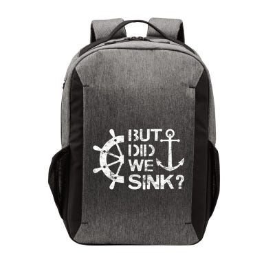 But Did We Sink Sailboat Sail Boating Captain Sailing Vector Backpack