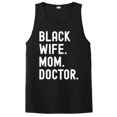 Black Doctor Wife Mom African American Physician Gift PosiCharge Competitor Tank