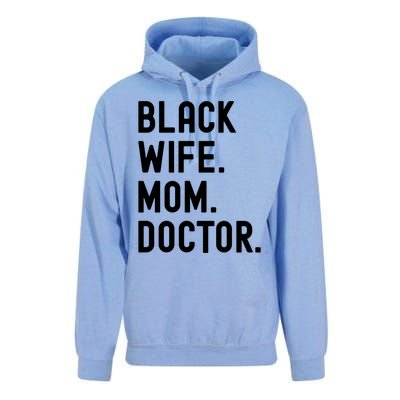 Black Doctor Wife Mom African American Physician Gift Unisex Surf Hoodie