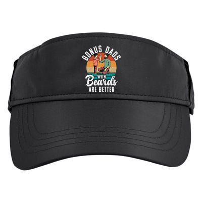 Bonus Dads With Beards Are Better Bearded Stepfather Great Gift Adult Drive Performance Visor