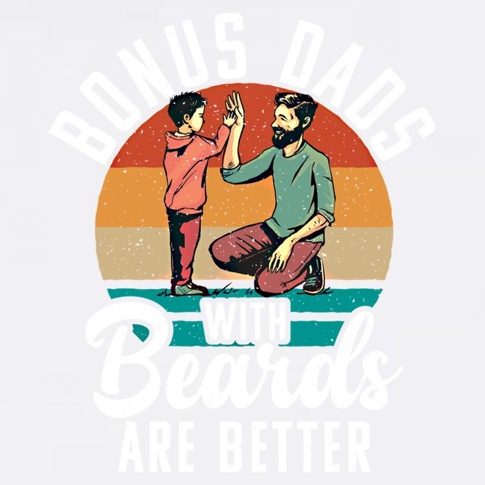 Bonus Dads With Beards Are Better Bearded Stepfather Great Gift Garment-Dyed Sweatshirt
