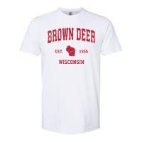 Brown Deer Wisconsin Wi Vintage Sports Softstyle CVC T-Shirt