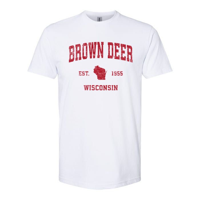 Brown Deer Wisconsin Wi Vintage Sports Softstyle CVC T-Shirt