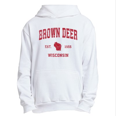 Brown Deer Wisconsin Wi Vintage Sports Urban Pullover Hoodie