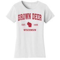 Brown Deer Wisconsin Wi Vintage Sports Women's T-Shirt