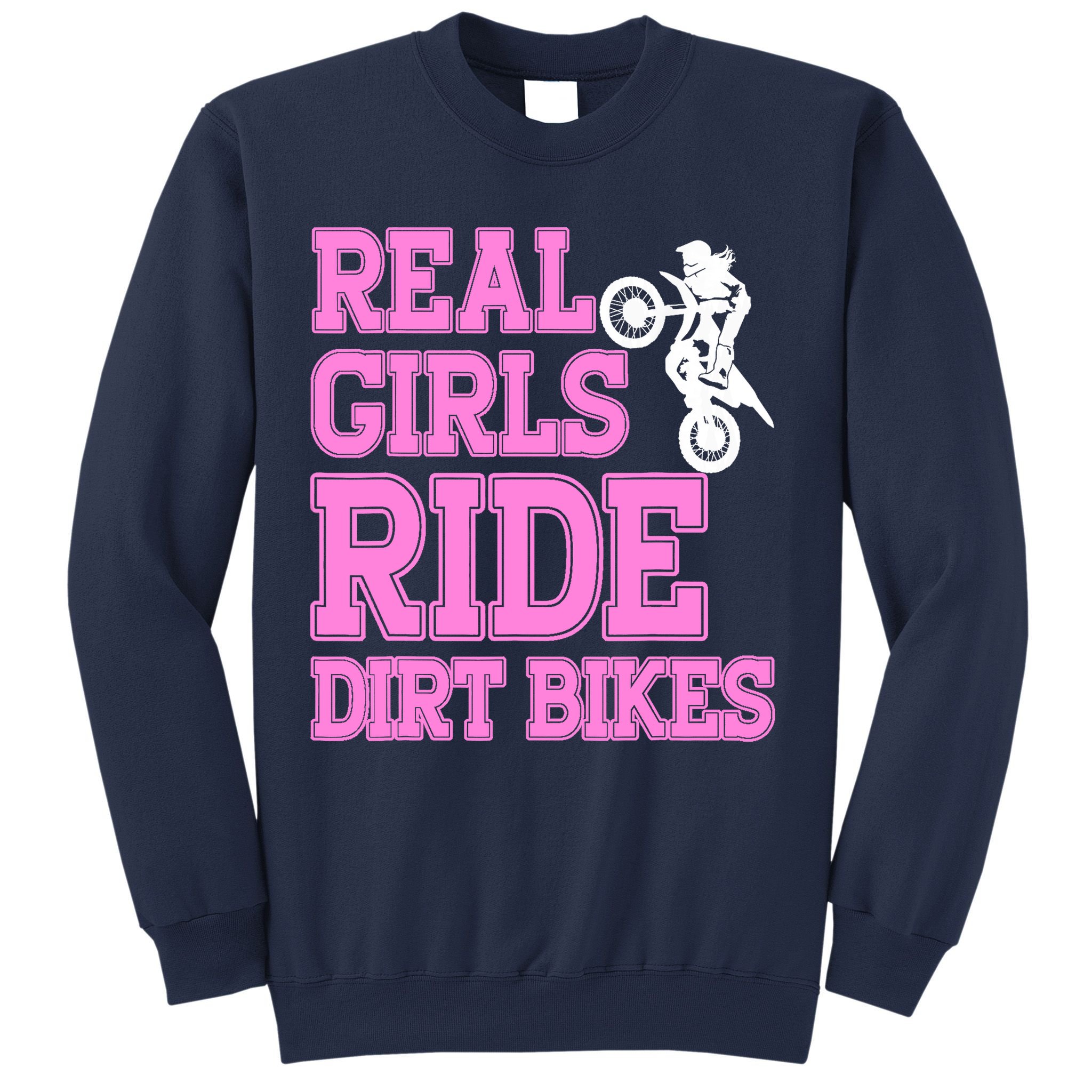 Braap Design Wo Motorcycle Motocross Girl Dirt Bike Sweatshirt