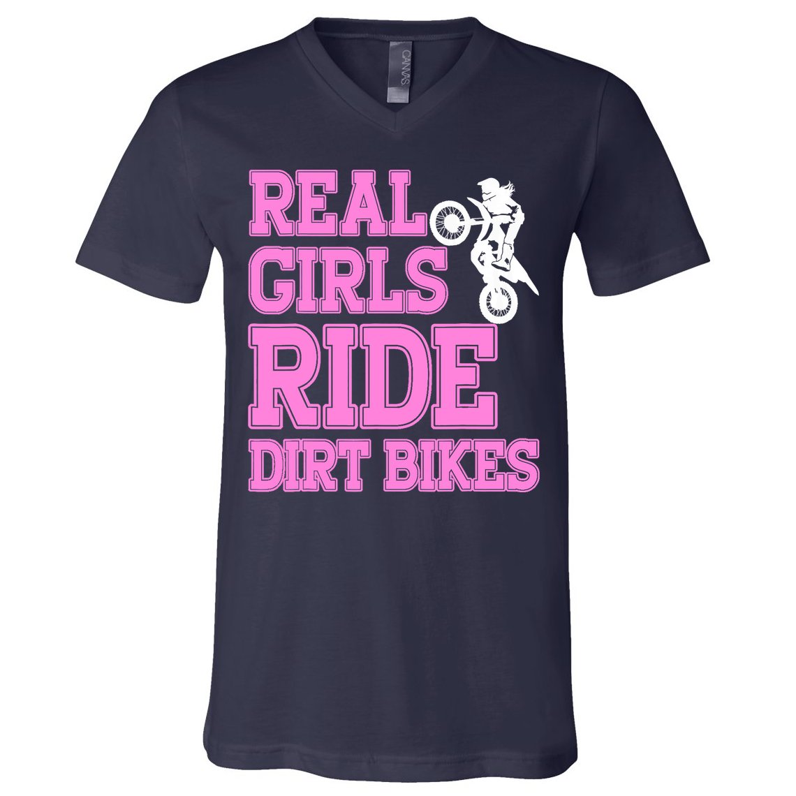 Braap Design Wo Motorcycle Motocross Girl Dirt Bike V-Neck T-Shirt