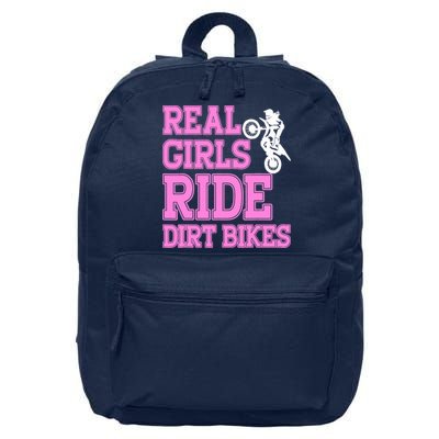 Braap Design Wo Motorcycle Motocross Girl Dirt Bike 16 in Basic Backpack