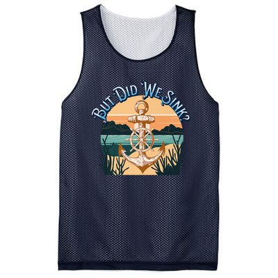 But Did We Sink Funny Sailing Boat Premium Mesh Reversible Basketball Jersey Tank