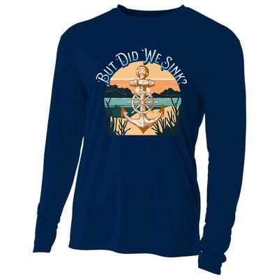 But Did We Sink Funny Sailing Boat Premium Cooling Performance Long Sleeve Crew