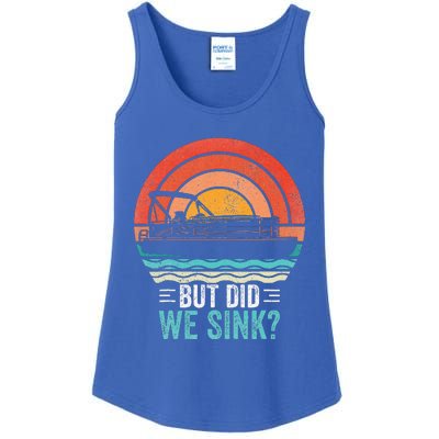 But Did We Sink Pontoon Funny Captain Boating Ladies Essential Tank