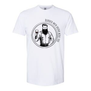 Bearded Drink Wine Too Softstyle CVC T-Shirt