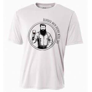 Bearded Drink Wine Too Cooling Performance Crew T-Shirt