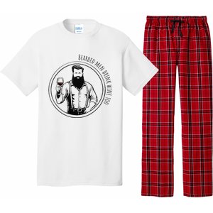 Bearded Drink Wine Too Pajama Set