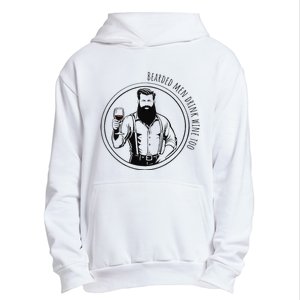 Bearded Drink Wine Too Urban Pullover Hoodie