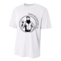 Bearded Drink Wine Too Performance Sprint T-Shirt