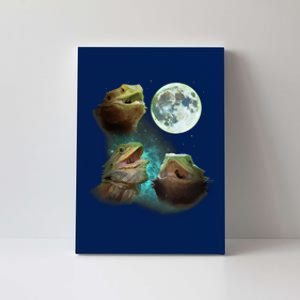 Bearded Dragons Wolfs Wolves Howl At Moon Canvas