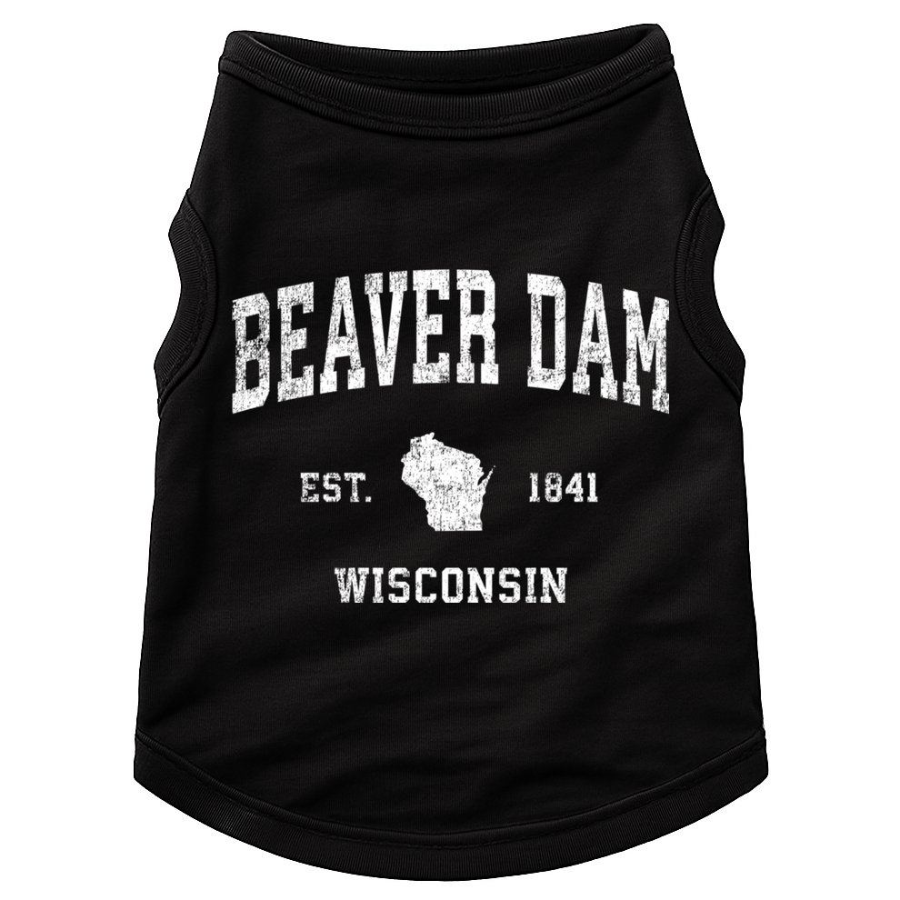 Beaver Dam Wisconsin Wi Vintage Sports Doggie Tank