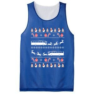 Bus Driver Xmas Costume Bus Christmas Ugly Gift Mesh Reversible Basketball Jersey Tank