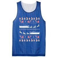 Bus Driver Xmas Costume Bus Christmas Ugly Gift Mesh Reversible Basketball Jersey Tank