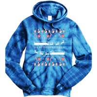 Bus Driver Xmas Costume Bus Christmas Ugly Gift Tie Dye Hoodie