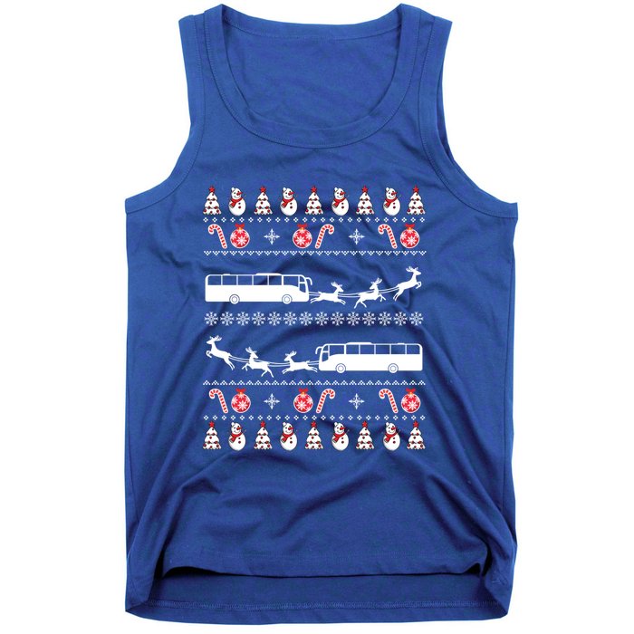 Bus Driver Xmas Costume Bus Christmas Ugly Gift Tank Top