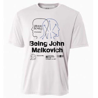 Brain Dead X Being John Malkovich Business Card White Cooling Performance Crew T-Shirt