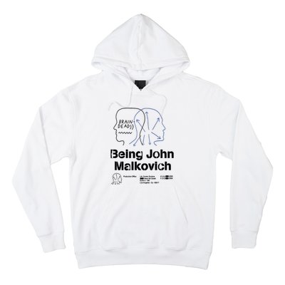 Brain Dead X Being John Malkovich Business Card White Hoodie