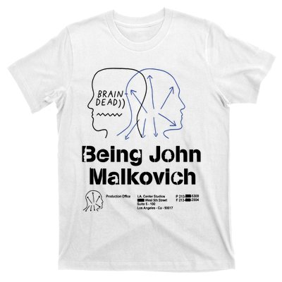 Brain Dead X Being John Malkovich Business Card White T-Shirt