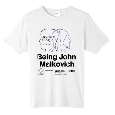 Brain Dead X Being John Malkovich Business Card White Tall Fusion ChromaSoft Performance T-Shirt