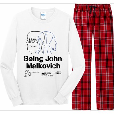 Brain Dead X Being John Malkovich Business Card White Long Sleeve Pajama Set