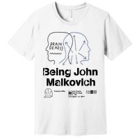 Brain Dead X Being John Malkovich Business Card White Premium T-Shirt