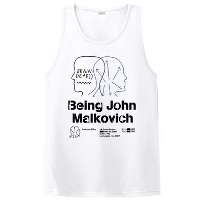 Brain Dead X Being John Malkovich Business Card White PosiCharge Competitor Tank