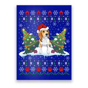 Beagle Dog Xmas Gift Ugly Beagle Christmas Gift Poster