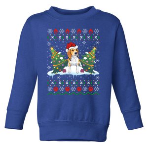 Beagle Dog Xmas Gift Ugly Beagle Christmas Gift Toddler Sweatshirt