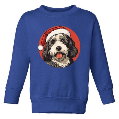 Bernedoodle Dog Xmas Doodle Dood Cute Christmas Bernedoodle Gift Toddler Sweatshirt