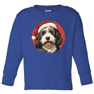 Bernedoodle Dog Xmas Doodle Dood Cute Christmas Bernedoodle Gift Toddler Long Sleeve Shirt