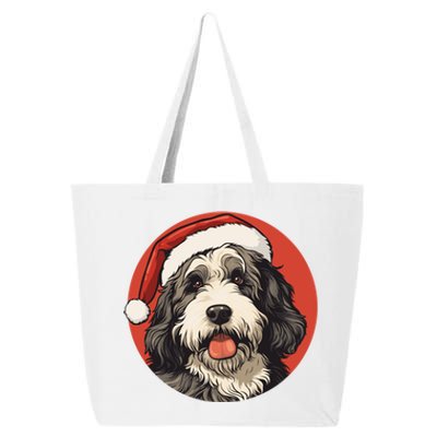 Bernedoodle Dog Xmas Doodle Dood Cute Christmas Bernedoodle Gift 25L Jumbo Tote