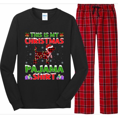 Beagle Dog Xmas Gift Matching Beagle Christmas Gift Long Sleeve Pajama Set